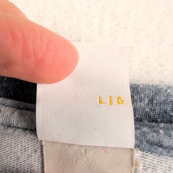 LOLE Oversized Batwing 3/4 Blue Marble Athleisure Pullover Women's Large - Picture 3 of 9